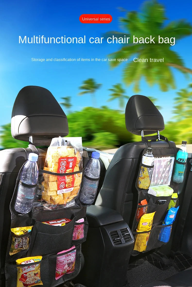 Autositz-Organizer mit Tablet-Halter – Multifunktions-Rückenlehnentasche