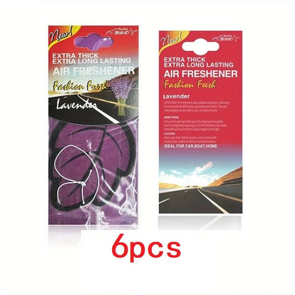 Scented Car Air Freshener Leaf – Vanilla & Fruit Hanging Fragrance for Car Interior