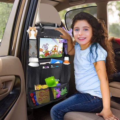 Autositz-Organizer mit Tablet-Halter – Multifunktions-Rückenlehnentasche