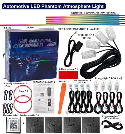 Éclairage d’Ambiance LED RGB Bluetooth 18 en 1