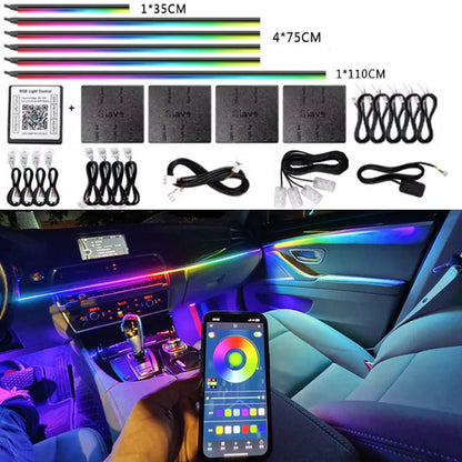 Éclairage d’Ambiance LED RGB Bluetooth 18 en 1