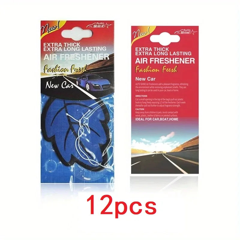 Scented Car Air Freshener Leaf – Vanilla & Fruit Hanging Fragrance for Car Interior