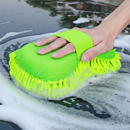 All-in-One Microfiber Car Cleaning Kit – Sponge, Mitt, Towel & Car Wash Brushes