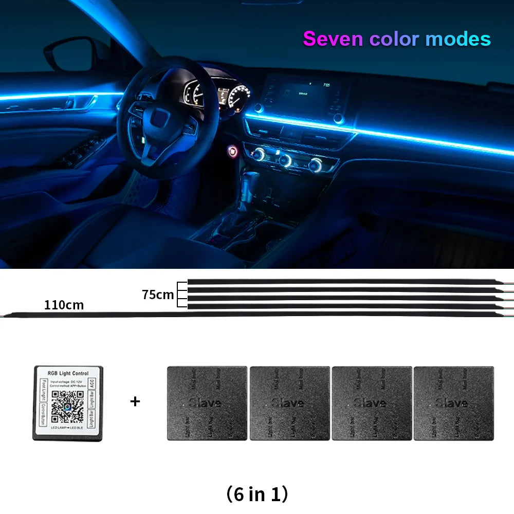 Éclairage d’Ambiance LED RGB Bluetooth 18 en 1