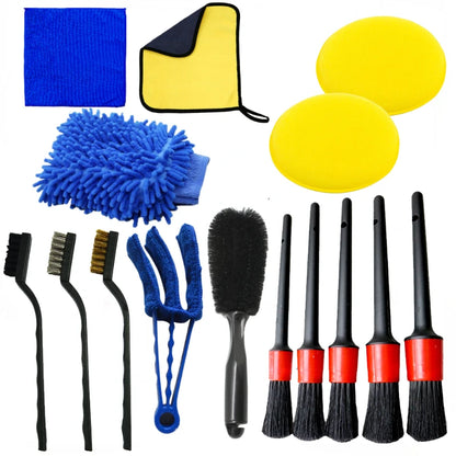 Complete Interior & Exterior AutoDetail Cleaning Kit Clearance Brush