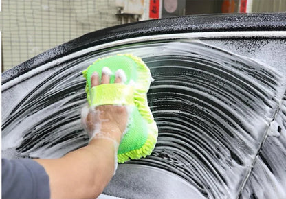All-in-One Microfiber Car Cleaning Kit – Sponge, Mitt, Towel & Car Wash Brushes