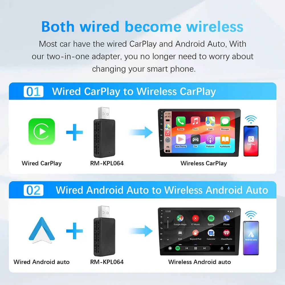 Adaptateur Sans Fil CarPlay & Android Auto