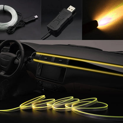 RGB LED Strip Lights for Car Interior USB