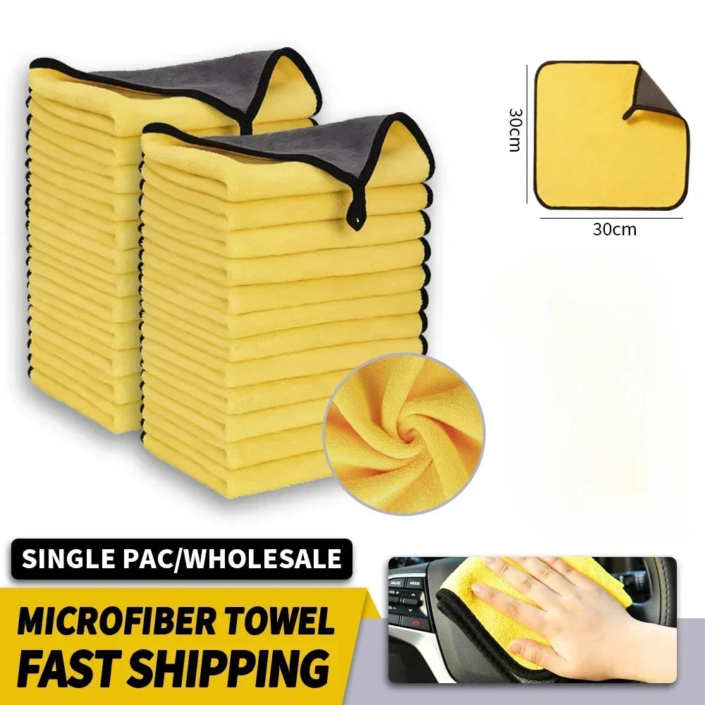 Mikrofaser-Auto-Tücher 30x60 cm – Ultraweiche und schnell trocknende Reinigungstücher für das Auto