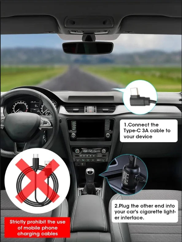 4K UHD Dash Cam with WiFi & GPS – Night Vision and 24H Parking Surveillance Car Camera