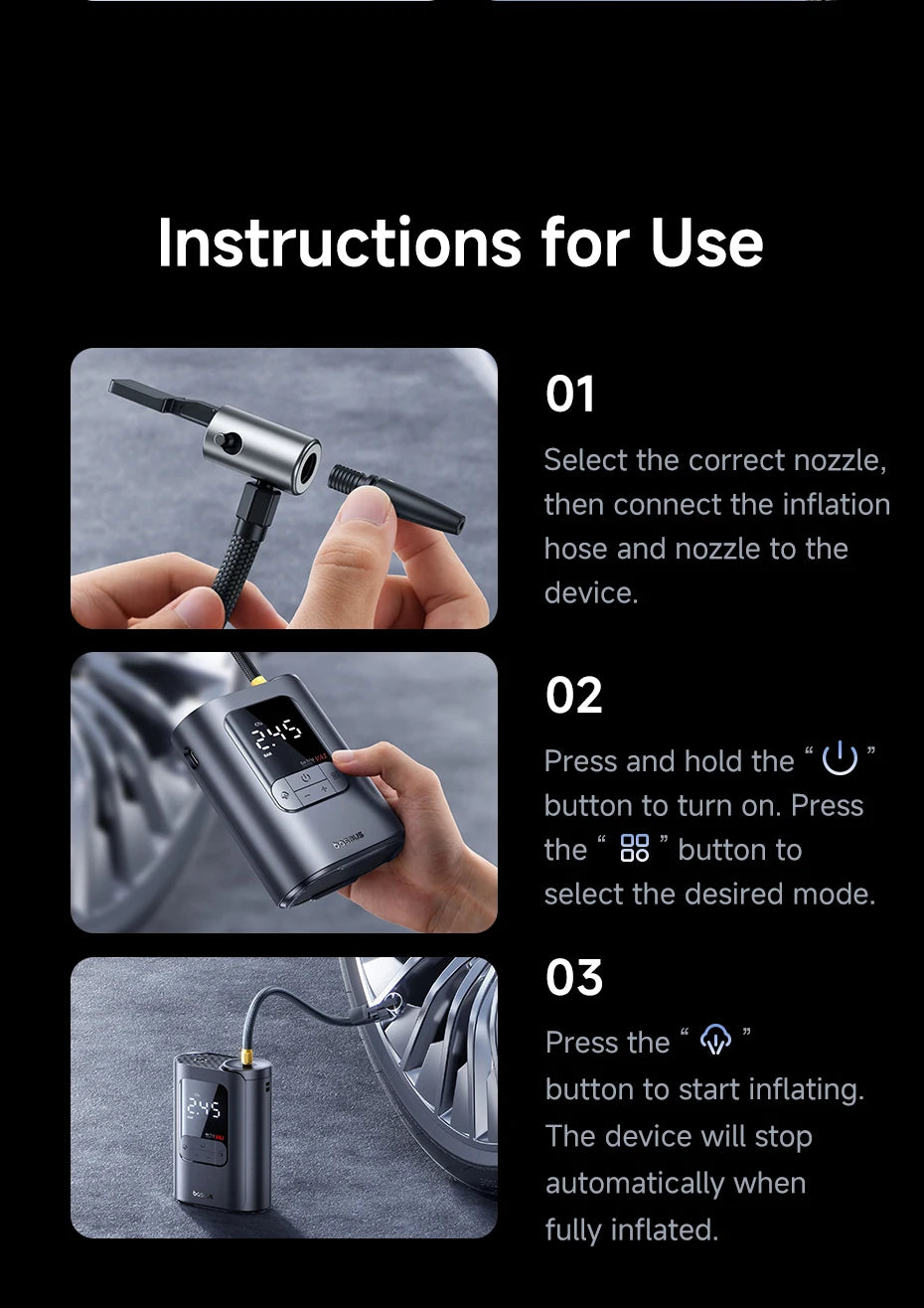 Baseus SuperMini Pro Cordless Air Compressor