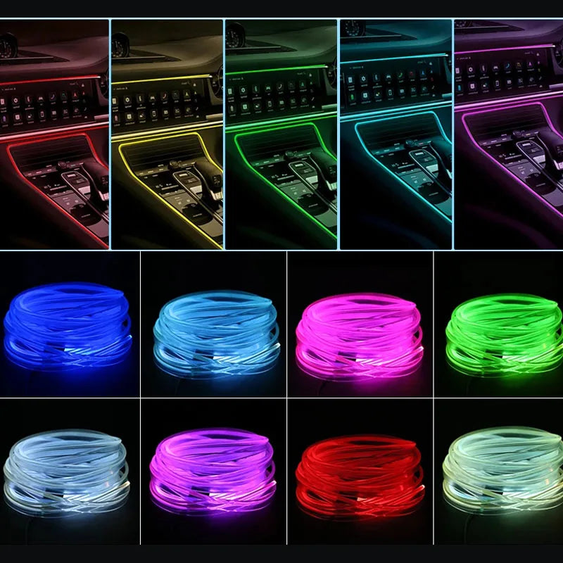 RGB LED Strip Lights for Car Interior USB