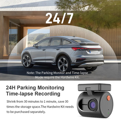 Dash Cam 2K KAWA MINI 3 – WiFi Car Camera with Night Vision and Voice Control