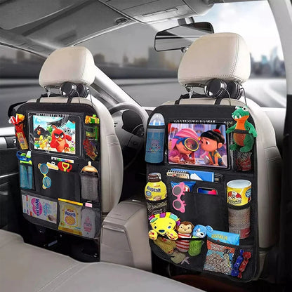 Autositz-Organizer mit Tablet-Halter – Multifunktions-Rückenlehnentasche