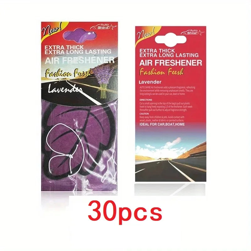 Scented Car Air Freshener Leaf – Vanilla & Fruit Hanging Fragrance for Car Interior