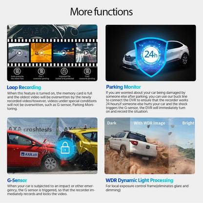 4K UHD Dash Cam with WiFi & GPS – Night Vision and 24H Parking Surveillance Car Camera
