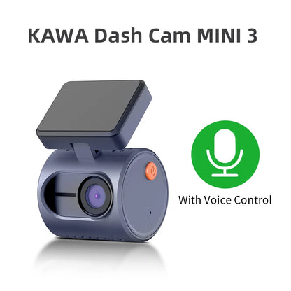 Dash Cam 2K KAWA MINI 3 – WiFi Car Camera with Night Vision and Voice Control