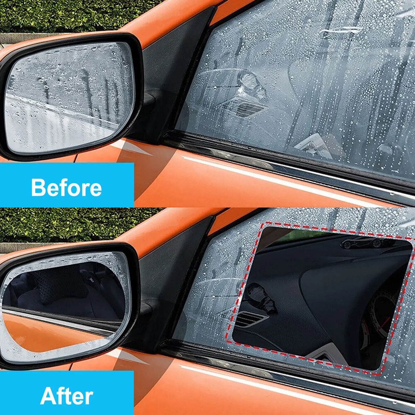 Car Rearview Mirror Anti-Rain Film (Nano PET)