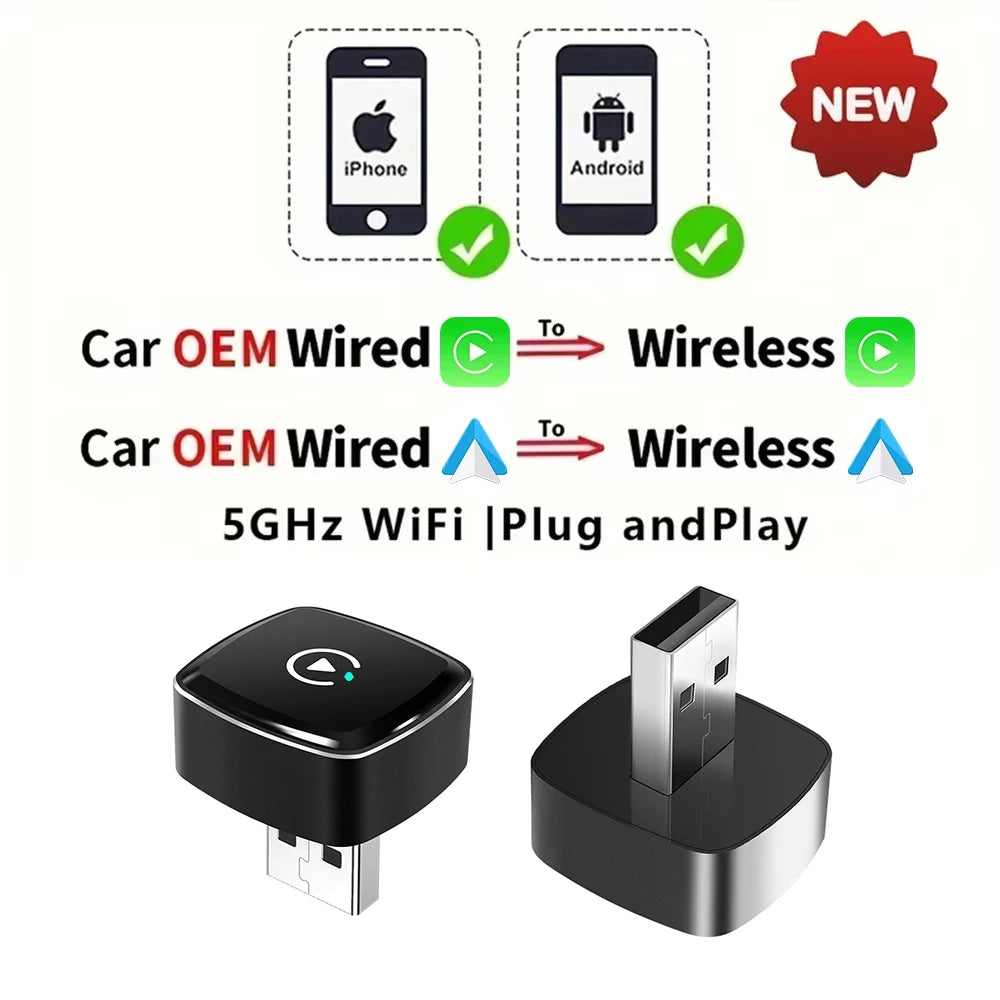 Adaptateur Sans Fil CarPlay & Android Auto