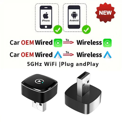 Adaptateur Sans Fil CarPlay & Android Auto