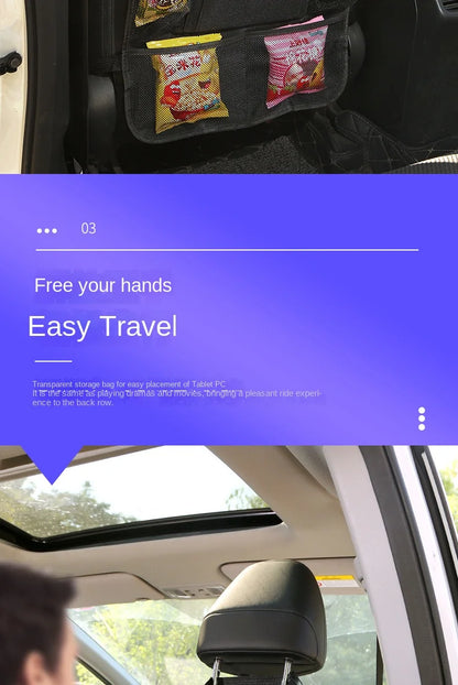 Autositz-Organizer mit Tablet-Halter – Multifunktions-Rückenlehnentasche