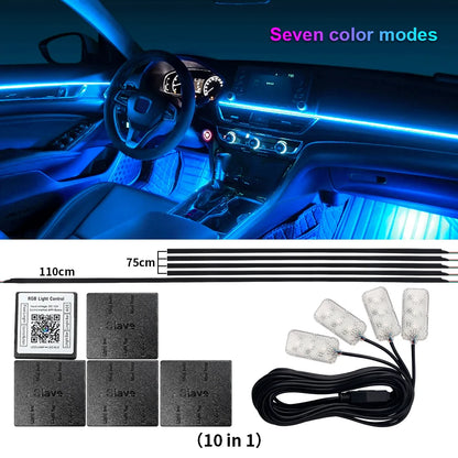 Éclairage d’Ambiance LED RGB Bluetooth 18 en 1