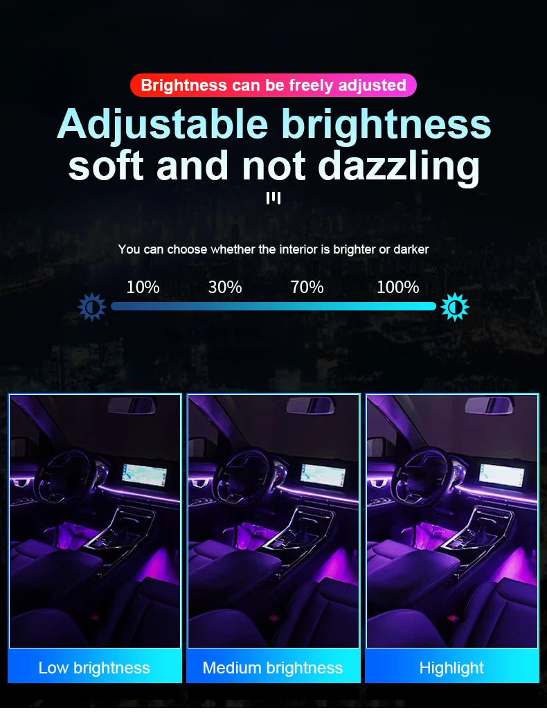 Éclairage d’Ambiance LED RGB Bluetooth 18 en 1