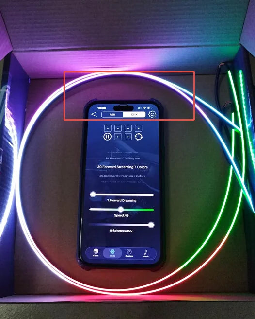 Éclairage d’Ambiance LED RGB Bluetooth 18 en 1