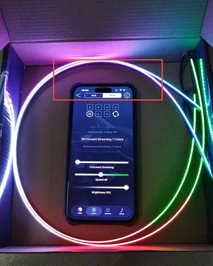 Éclairage d’Ambiance LED RGB Bluetooth 18 en 1