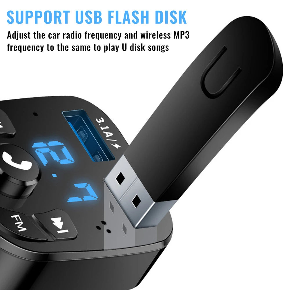 Transmetteur FM Bluetooth 5.0 Double USB