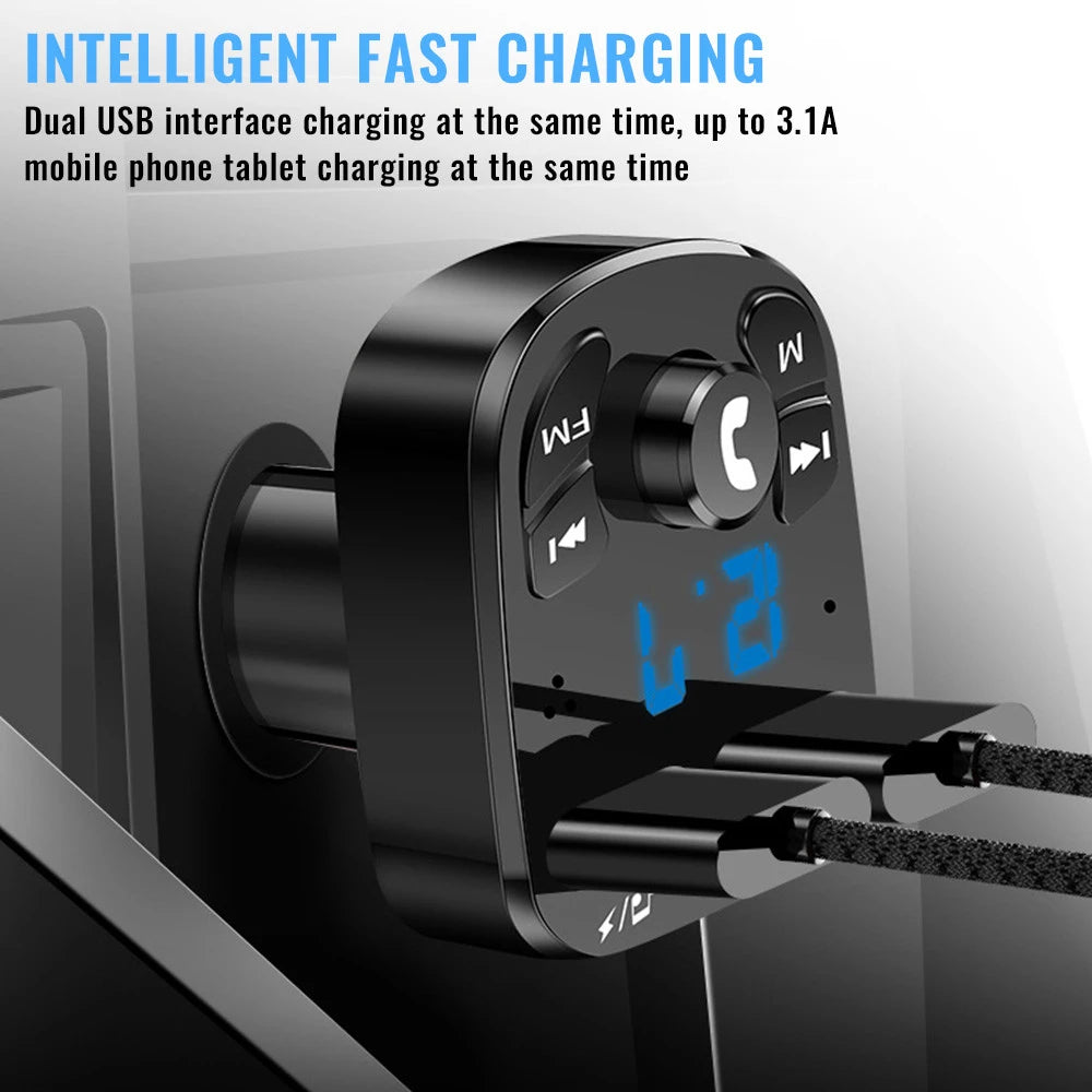 Transmetteur FM Bluetooth 5.0 Double USB