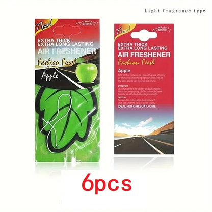 Scented Car Air Freshener Leaf – Vanilla & Fruit Hanging Fragrance for Car Interior