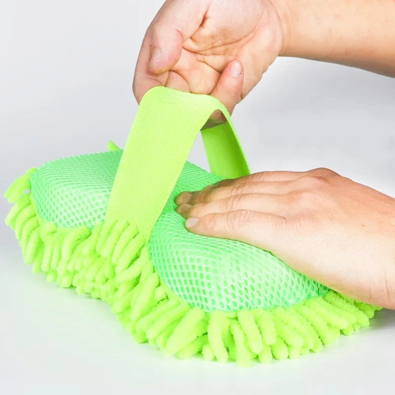 All-in-One Microfiber Car Cleaning Kit – Sponge, Mitt, Towel & Car Wash Brushes