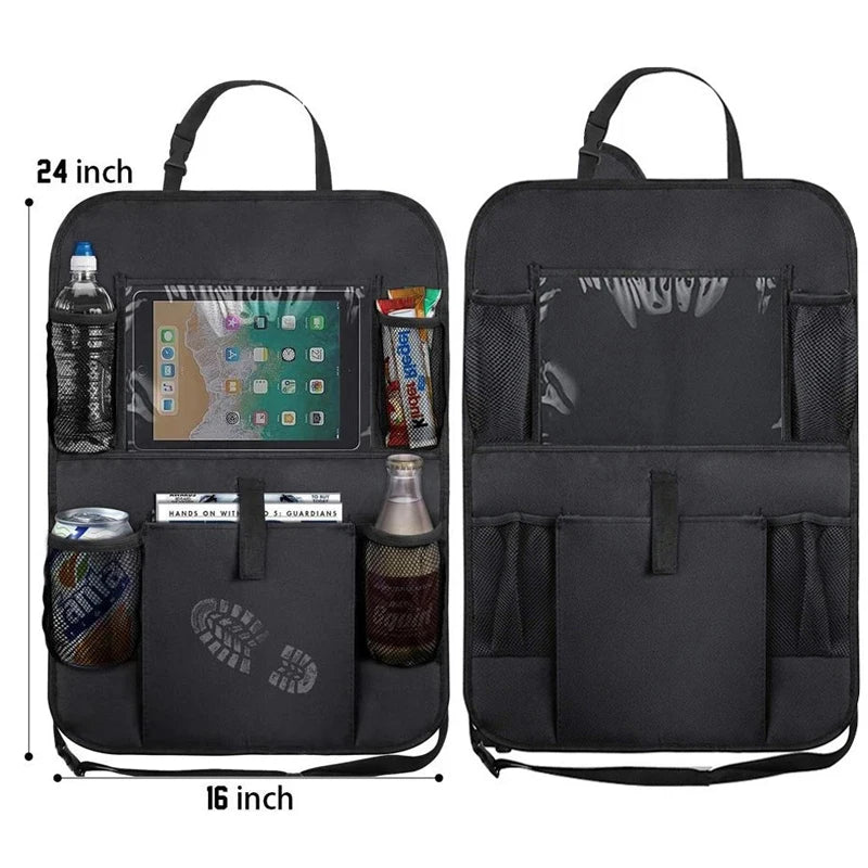Autositz-Organizer mit Tablet-Halter – Multifunktions-Rückenlehnentasche