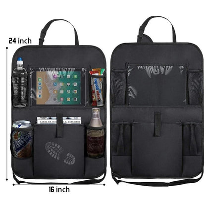 Autositz-Organizer mit Tablet-Halter – Multifunktions-Rückenlehnentasche