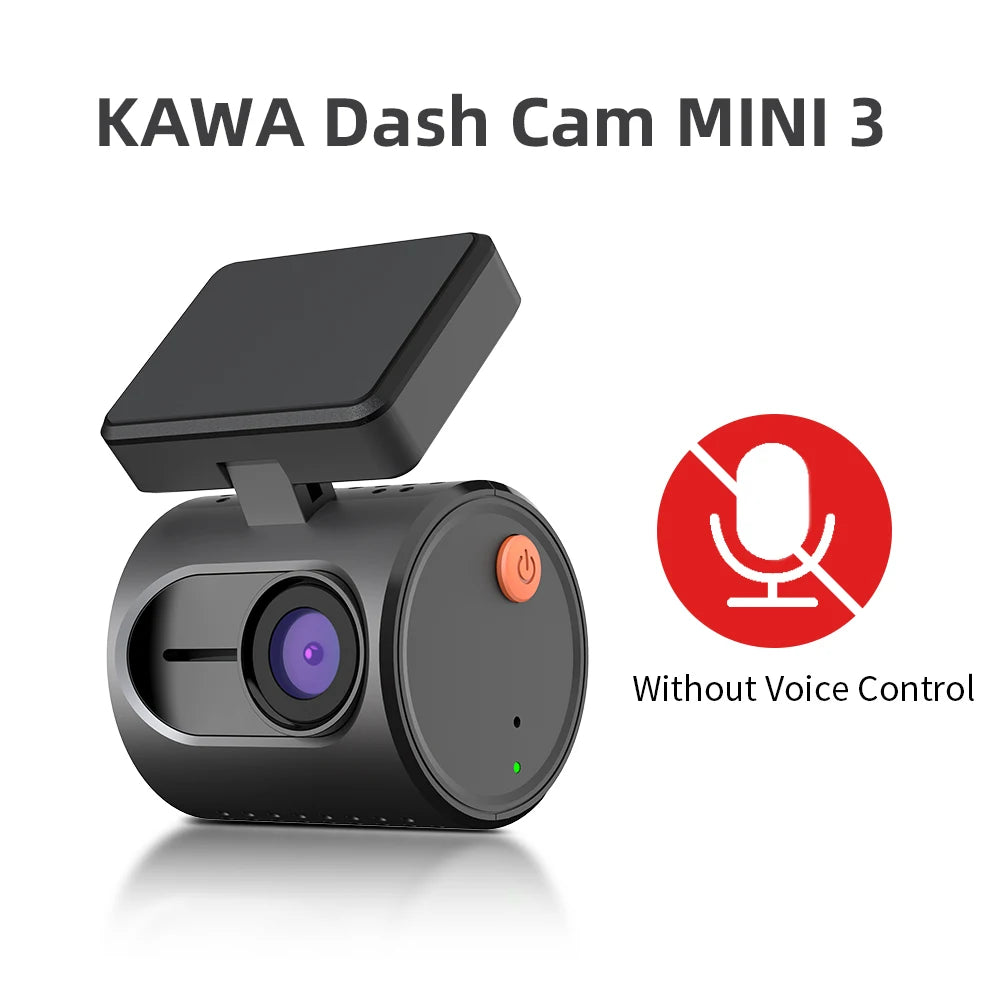 Dash Cam 2K KAWA MINI 3 – WiFi Car Camera with Night Vision and Voice Control