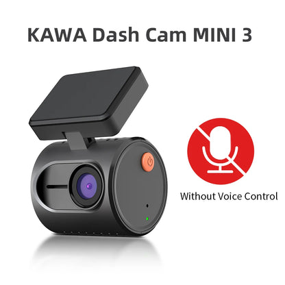 Dash Cam 2K KAWA MINI 3 – WiFi Car Camera with Night Vision and Voice Control