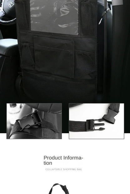 Autositz-Organizer mit Tablet-Halter – Multifunktions-Rückenlehnentasche