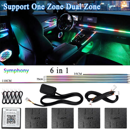 Éclairage d’Ambiance LED RGB Bluetooth 18 en 1