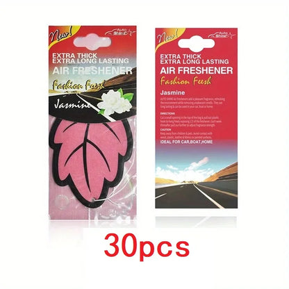 Scented Car Air Freshener Leaf – Vanilla & Fruit Hanging Fragrance for Car Interior